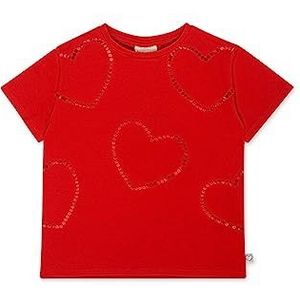 Tuc Tuc T-shirt met rode hartjes, meisjes, Basics Kids, Rood, 16 Jaren