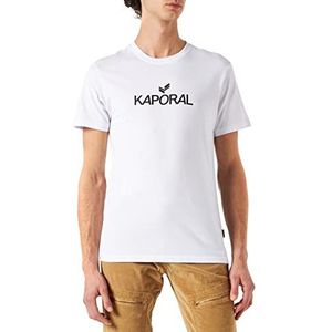 Kaporal Heren T-shirt, Model Leres-Color, Wit, Maat 2XL, XXL