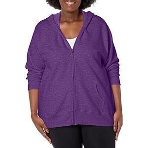 JUST MY SIZE Dames Hoody, Violet Splendor Heather, 4X Groot