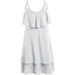 myMo Damesjurk met volant 12522866-MY01, lichtblauw, S, Jurk met volant, S