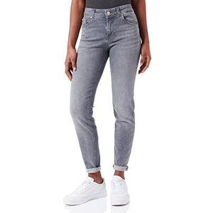 VERO MODA VMLUX Slim Fit Jeans met normale taille voor dames, grijs, (XS) W x 34L