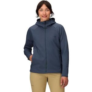 Marmot Dames Wm's Leconte Fleece Hoody, Marmot Dames Leconte Fleece Hoody dames opvouwbaar, ideaal voor wandelen en skilagen, Thunderhead, L
