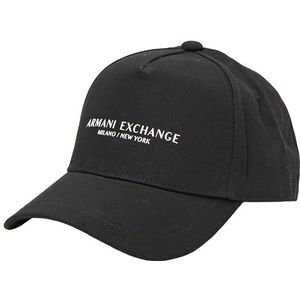 Armani Exchange Women's Essential, Milano/New York, Logo Lettering, Baseball Cap, Black One Size, zwart, Eén maat