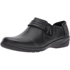 Clarks Cheyn Madi instappers voor dames, AD-sjabloonmaat, Zwart, 35.5 EU