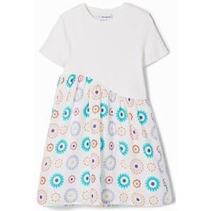 Desigual Meisjesjurk, wit, 10 Jaar