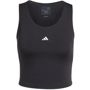 adidas Dames TECHFIT Cropped Training Tank Top, BLACK, L