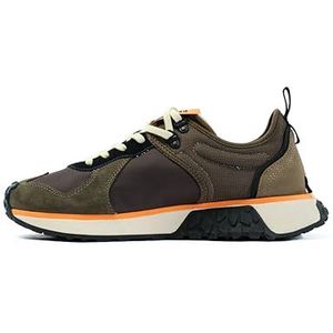 Palladium Troop Runner Sneaker, Olive Night/Zwart, 5.5 Women/4 Men