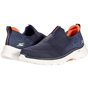 Skechers Heren Go Walk 6 Sneaker, marineblauw, 45.5 EU