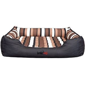 Hobbydog XL CORCZP15 Hondenbed Comfort XL 85X65 cm Zwart met Stripes, XL, Zwart, 3,2 kg