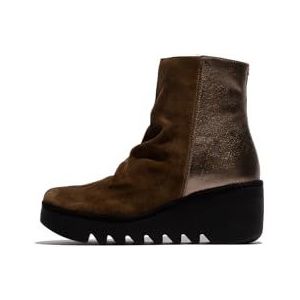 Fly London BAAN538FLY Fashion dameslaarzen, olifant/DK, goud, maat 35, olifant dk gold, 35 EU