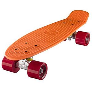 Ridge 22"" Mini Cruiser Board Retro skateboard, volledig uitgerust, in oranje, volledig in de EU ontworpen en geproduceerd