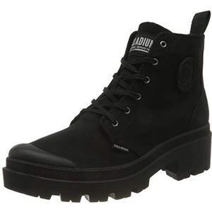 Palladium Pallabase Twill Boots voor dames, Black Black 96907 008, 36 EU