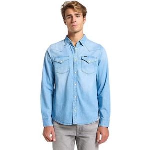 Lee Heren Regular Western Shirt Shirt, Starlight Wash, S