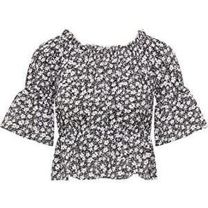 myMo blouse dames 12123041, zwart, S