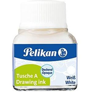 Pelikan 201673 Chinese inkt A, 523 18 wit, glas 10 ml