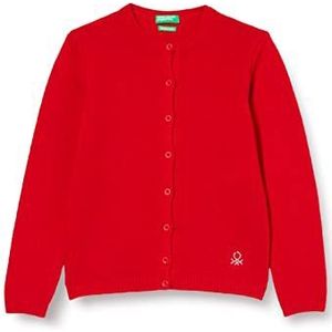 United Colors of Benetton Gebreid vest voor meisjes, Rood 015, 170 cm