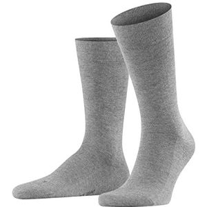 FALKE Heren Sokken Sensitive London M SO Katoen Met Comfort Tailleband 1 Paar, Grijs (Light Grey Melange 3390) nieuw - milieuvriendelijk, 47-50