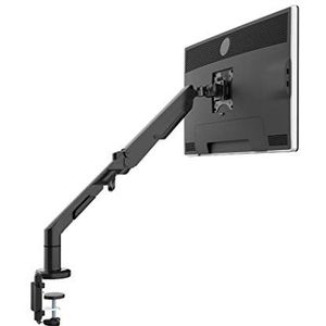 Desq® Monitorarm met gasveer 1720.09 - lengte 62 cm, 17/36 inch beeldschermen 3-12 kg, monitorrotatie 360°, snelsluiting, VESA 75 & 100 mm, zwart