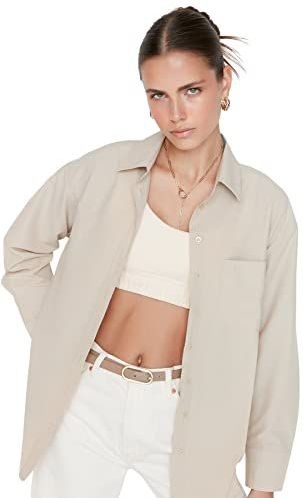 Trendyol Vrouwen Standaard mouw Basis Shirt