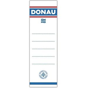 DONAU Insteeklabels voor DONAU-ordner 48x153mm tweezijdig 20 stks//type-inschuifbaar/vorm-rechthoekig/materiaalpapier/kleur-wit/oppervlaktegewicht (g/m2)-N.a. / Afmetingen (mm)-48x153