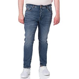 Timezone Heren Slim Dwyanetz Jeans, Blauw Grijs Wash, 31W x 32L
