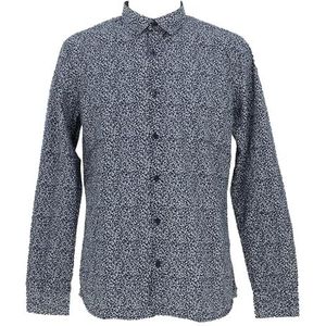 Teddy Smith Herenhemd karton ML Total Navy/Blauw/Wit, Total Navy/Blauw/Wit, L