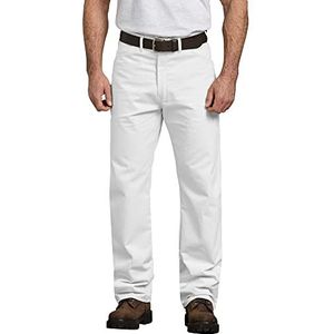 Dickies Heren Relaxed-Fit Carpenter Jean, Wit, 32W / 30L