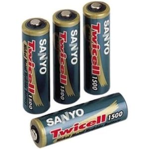 Sanyo 4-pack Mignon AA NiMH-batterijen
