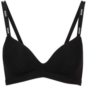 BOSS - Triangelbeha - Stretchjersey - Zwart - Voorgevormde Cups