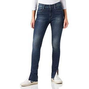 G-STAR RAW Dames 3301 Skinny Slit Jeans, blauw (Antique Forest Blue D21404-d188-d355), 27W / 30L
