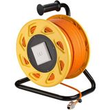 Goobay Draagbare Cat7a RJ45 Verleng Haspel 50m Oranje