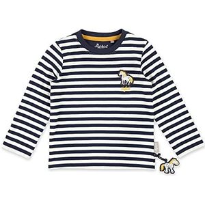 Sigikid Shirt met lange mouwen, blauw-wit gestreept., 98 cm