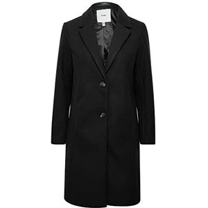 ICHI IHJANNET JA4 Gewatteerde winterjas voor dames, korte jas met reverskraag en knopen, Zwart (194008), 40