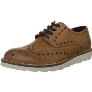 JACK & JONES JJ Gordon Shoe 12062233 heren casual veterschoen, Braun Leather Tan, 43 EU