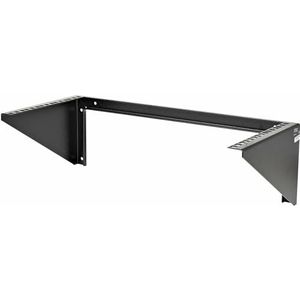 StarTech.com 5HE Verticale wandhouder, rek, 19 inch, laag profiel, open wandhouder, netwerk/serverruimte/data/AV/IT/patchpaneel/communicatie, met kooimoeren, schroeven (RK519WALLV)