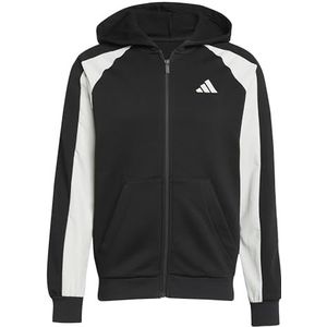 Sweatvest - Color-Blocking - Sweatstof - Capuchon - Lange Mouw