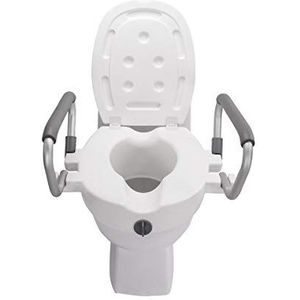 Toiletverhoger - Opvouwbare Armleuningen - Uitsparingen Voor- en Achterkant