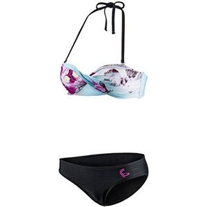 Beco Criss Cross Bandeau dames bikiniset meerkleurig bikini