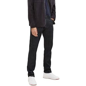 TOM TAILOR Uomini Josh Regular Slim Jeans 1034118, 10245 - Clean Rinsed Black Denim, 36W / 34L