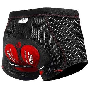 X-TIGER Mountainbike-short met zweetabsorberende, beweeglijke, sneldrogende, gewatteerde 5D-gel voor heren en dames