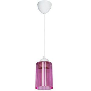 Homemania MDL.3667 hanglamp optiek, roze/wit, 10,5 x 10,5 x 67 cm