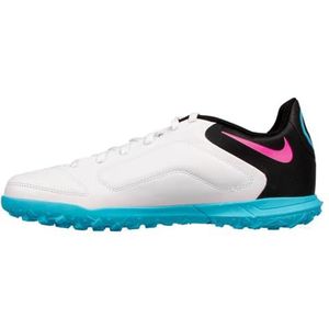 Nike Tiempo Legend 9 Club Tf Sneakers voor dames, Wit Zwart Balt Blauw Roze Explosion, 38.5 EU