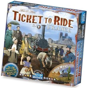 Days of Wonder , Ticket to Ride France Board Game EXPANSION , Ages 8+ , For 2 to 5 players , Average Playtime 30-60 Minutes