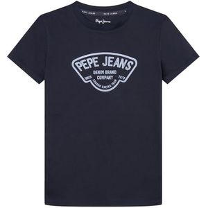 Pepe Jeans Regen T-shirt voor kinderen, blauw (Dulwich Blue), 8 jaar, blauw (Dulwich Blue), 8 jaar