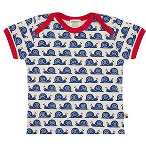 loud + proud Uniseks baby print slak, GOTS-gecertificeerd T-shirt, ultra marine, 62/68 cm