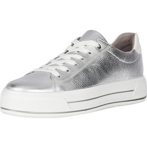 ARA Canberra Sneakers voor dames, zilver, roze, 40 EU breed, zilver, roze., 40 EU Breed