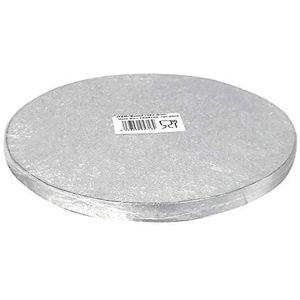 dekora - Taartonderlegger rond | taart- of taartplateau rond - zilver - 40 cm, 540268