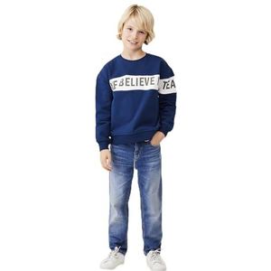 LTB Jeans Jongens-jeansbroek Frey B Slim medium taille met ritssluiting in middenblauw - maat 176 cm, Aino Wash 54861, 176 cm