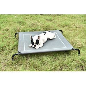 Sogni e Capricci Pets Relax"" Folding Verhoogde Maxy Honden en Katten Bed, Grijs, 130x90xh20 cm