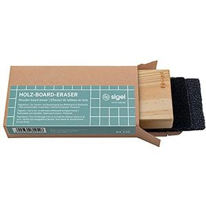 SIGEL BA120 hout-board Eraser - magnetisch - 13 x 6 cm - verwijdert snel en droog inkt van glazen magneetborden en whiteboards